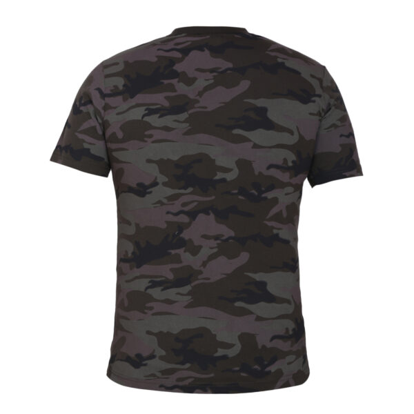 Camouflage T Shirt Round Neck Half Sleeve Back View